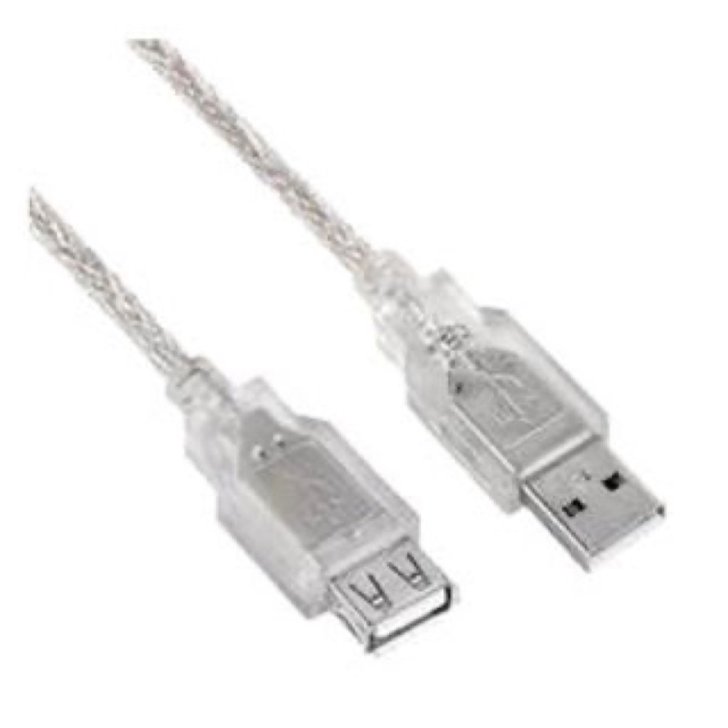Astrotek USB AM-AF Extension Cable Translucent Silver 5M