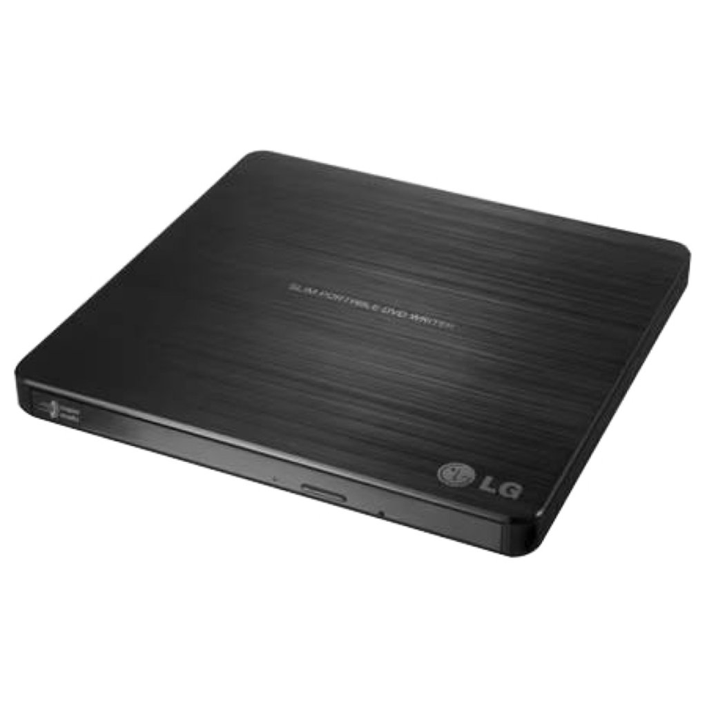 LG GP60NB50 Slim External USB DVD Writer Black Image 1