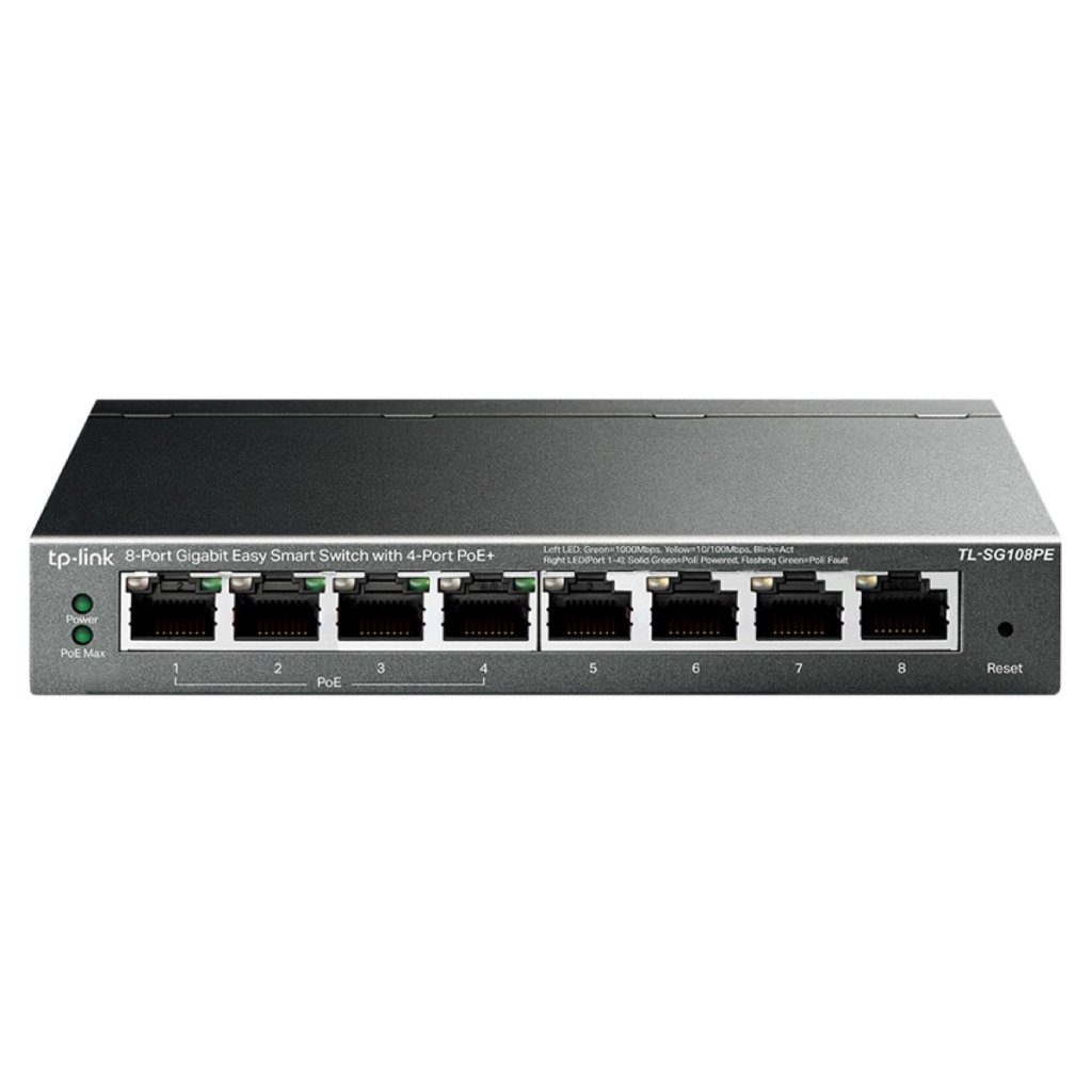 TP-Link TL-SG108PE 8 Port Gigabit EasySmart Switch with 4x PoE