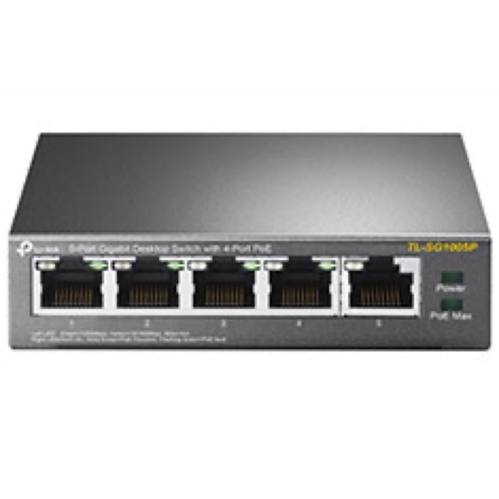 TP-Link TL-SG1005P 5-Port Gigabit Desktop Switch with 4-Port PoE Ports