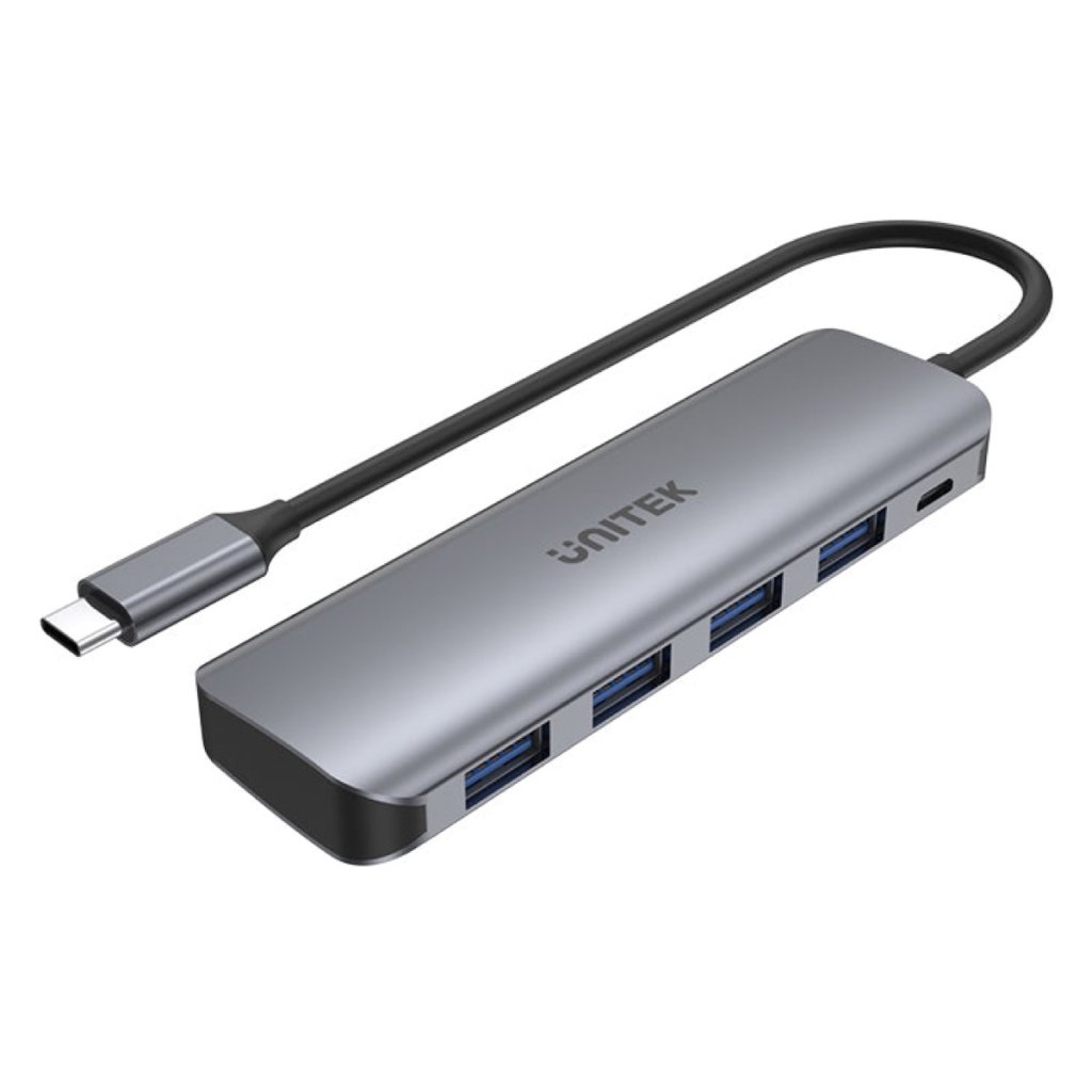 Simplecom CH320 Ultra Slim Aluminium USB-C 3.1 to 4 Port USB-A 3.0 Hub - Black