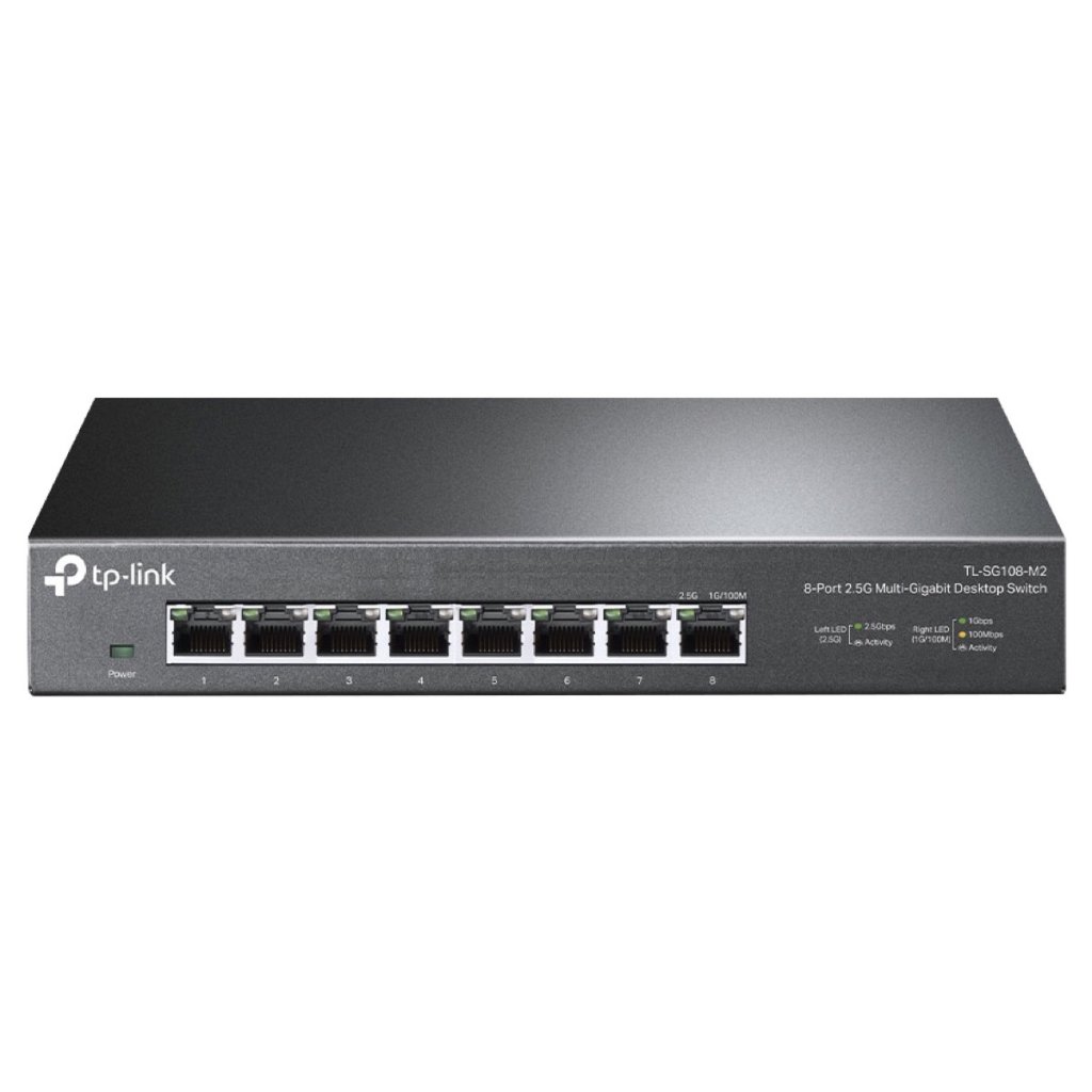 TP-LINK TL-SG108 8 Port Gigabit Desktop Switch - Metal Housing Image 1