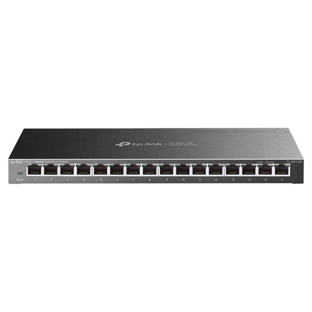TP-Link TL-SG116E 16-Port Gigabit Unmanaged Pro Desktop Switch Image 1
