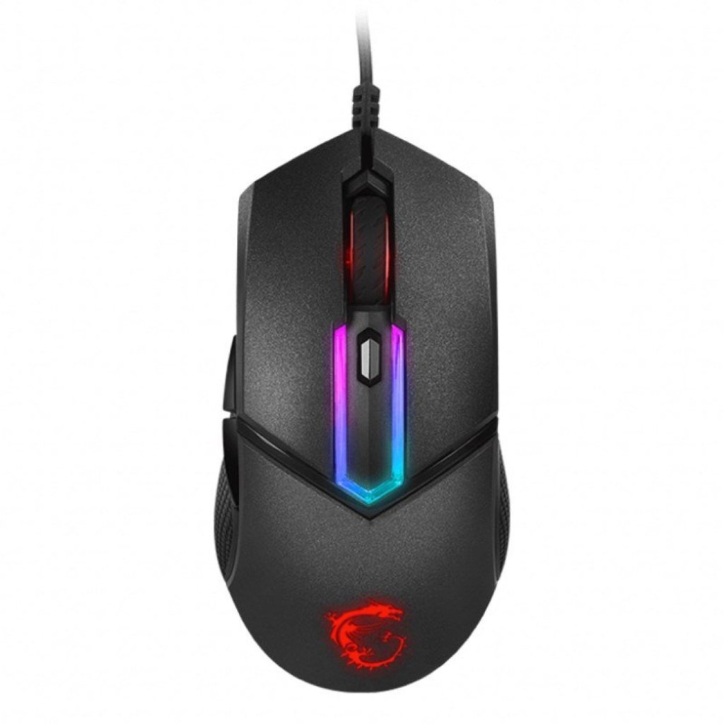 MSI Clutch GM30 Wired RGB Optical Gaming Mouse - Black Image 1