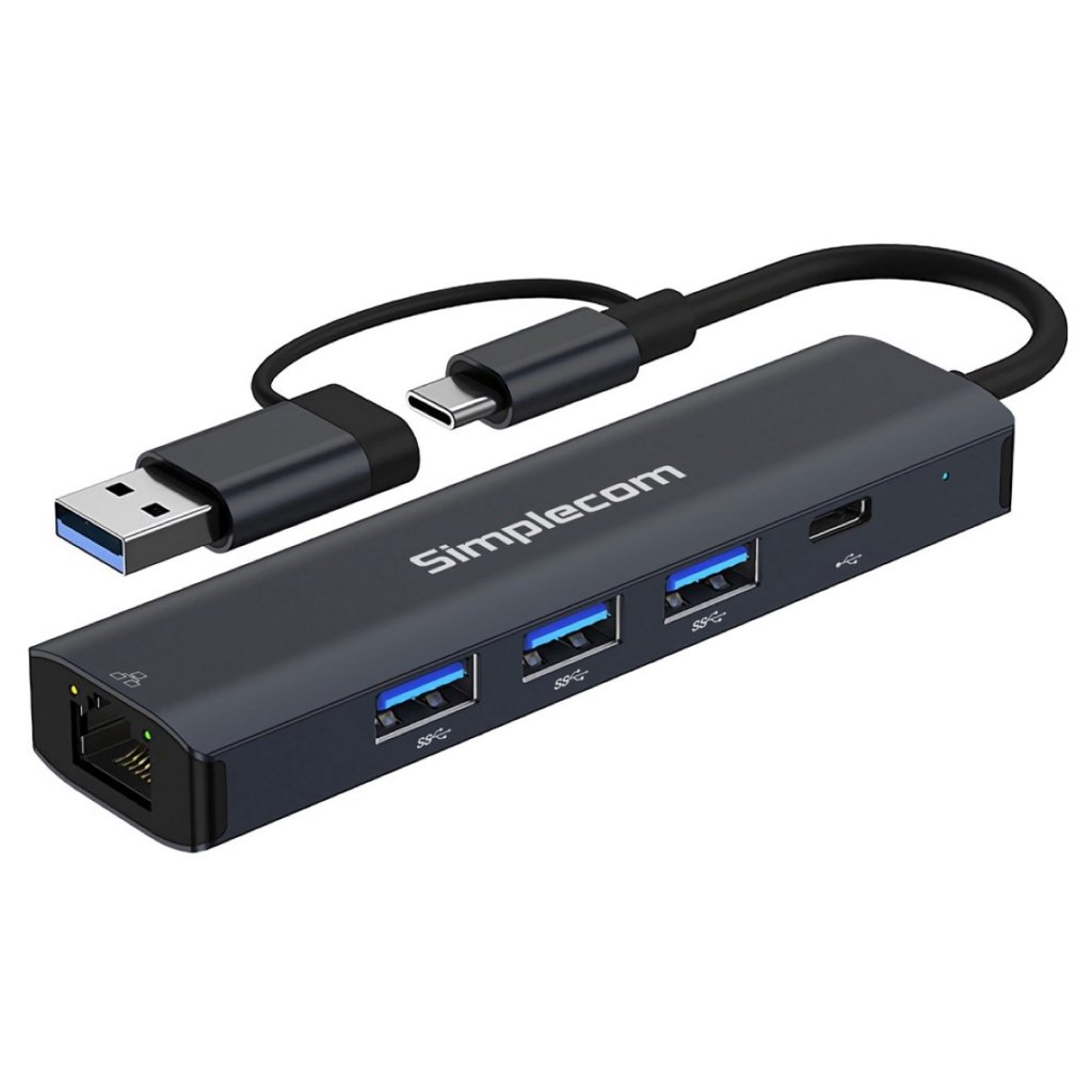 Simplecom CHN580 Aluminium 8-in-1 USB-C Multiport Hub Adapter