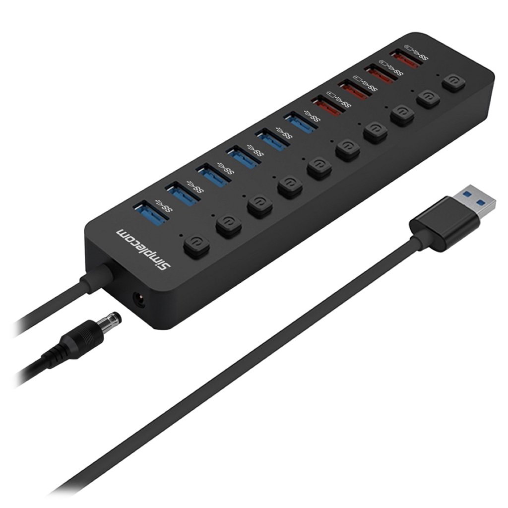 Simplecom CH375PS 7 Port USB 3.0 Hub with Individual Switches
