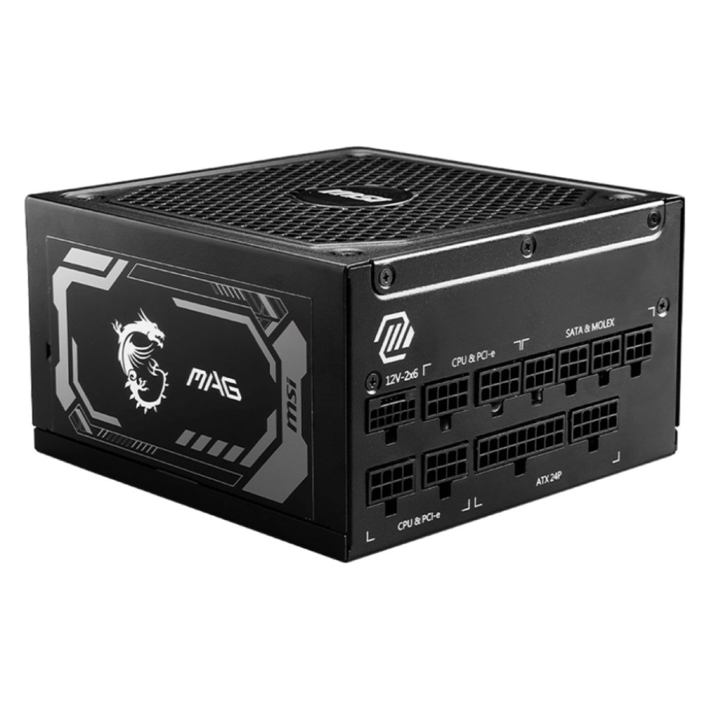 MSI MPG A1000G PCIE5 1000W 80+ Gold Fully Modular ATX Power Supply - Black
