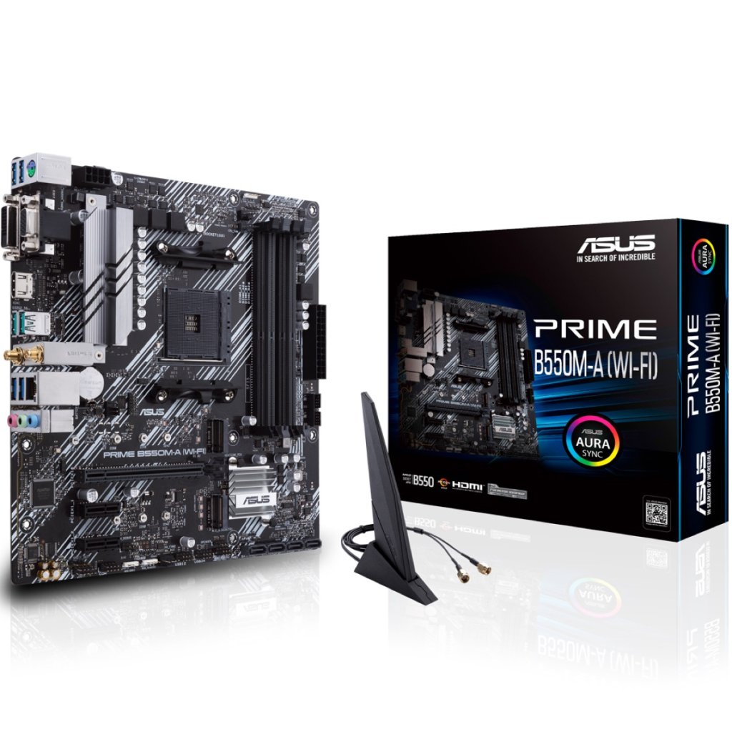 ASUS PRIME B550M-A WIFI II AM4 Micro-ATX Motherboard