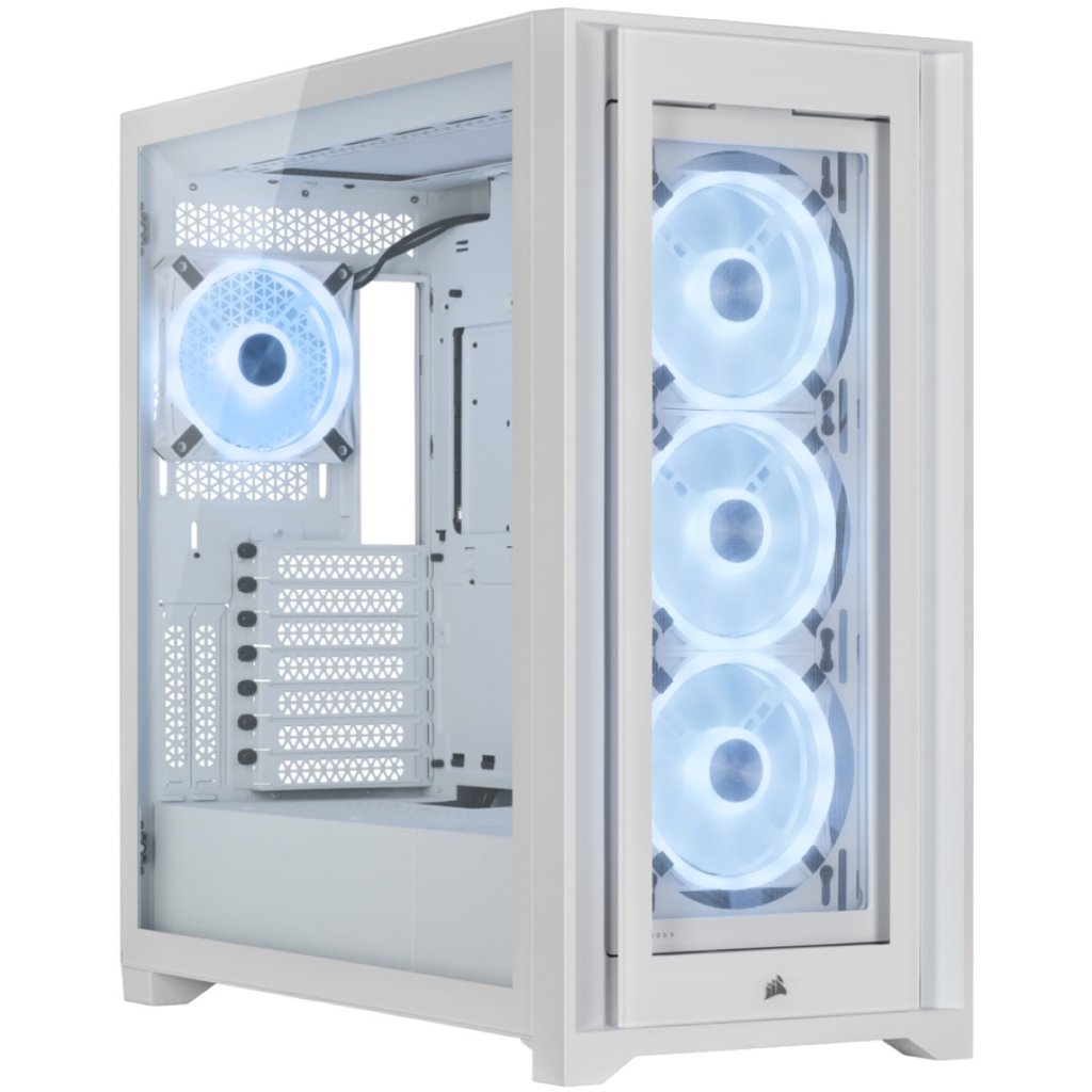 Corsair 3000D Airflow RGB Tempered Glass Mid-Tower ATX Case - White