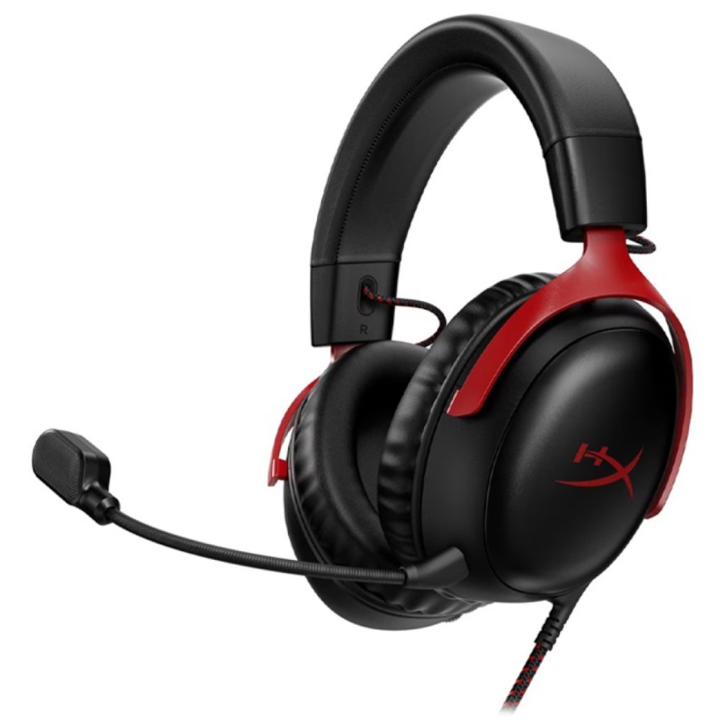 HyperX Cloud III Wired Gaming Headset - Black/Red