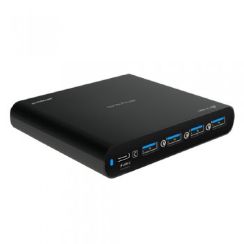Mbeat MB-CHGR-PD80 Gorilla Power 80W USB-C Power (PD 2.0) and 4 USB-A Quick Charge 3.0 Compact Charg