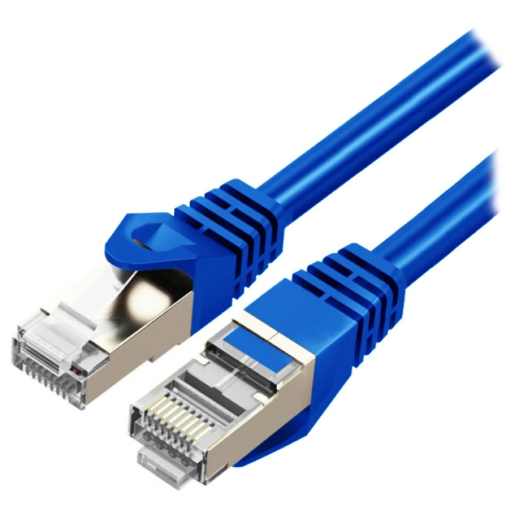 Cruxtec Cat7 SFTP Shield Ethernet Cable - 3m Blue
