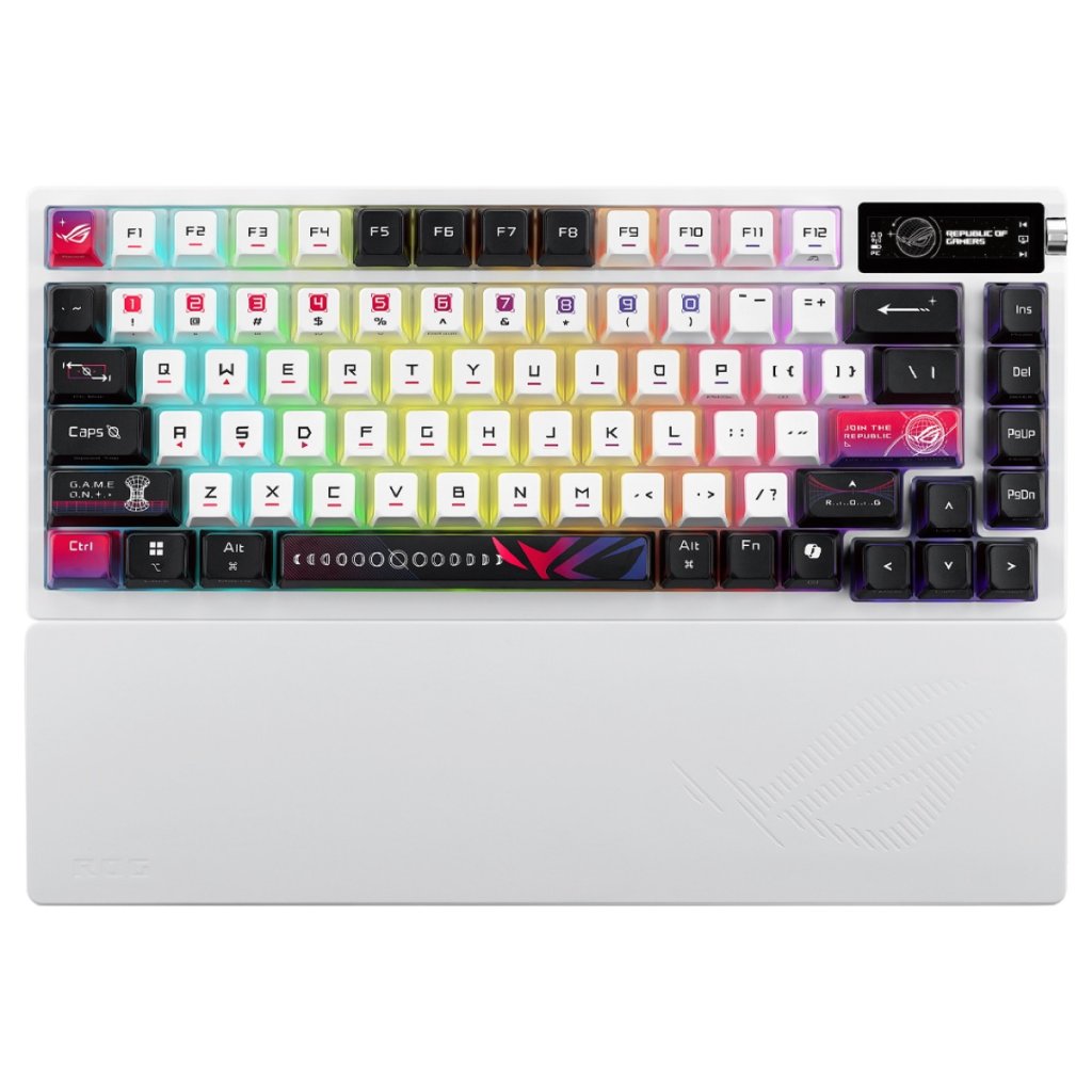 ASUS ROG Azoth Wired/Wireless Mechanical Keyboard - Snow Linear Switch