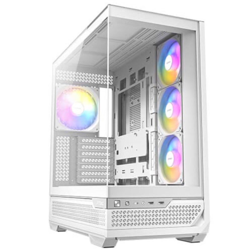 Antec P20C Tempered Glass Mid-Tower E-ATX Gaming Case - White