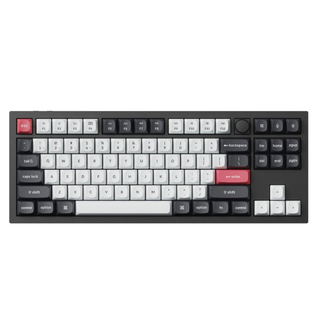Keychron Q3 Max 80% TKL Full Assembled Knob RGB Hot-Swap Gateron Wireless QMK Custom Keyboard Brown 