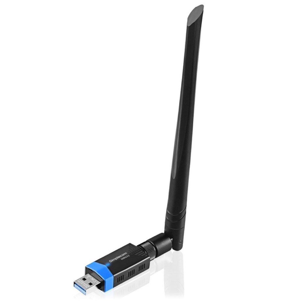 Simplecom NW632 WiFi 5 & Bluetooth 5.0 USB Wireless Adapter with Antenna