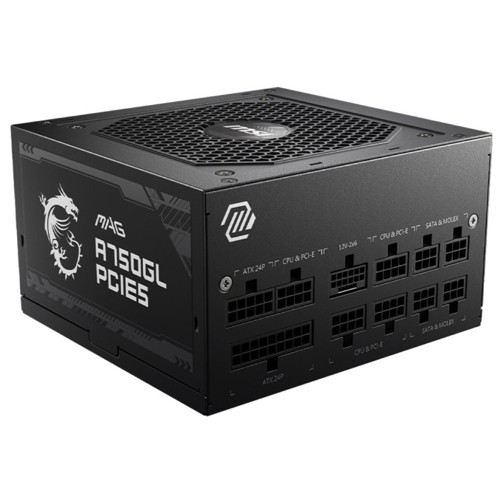 MSI MAG A750BN 80+ Bronze 750W Non-Modular PCIE5 Power Supply Image 1