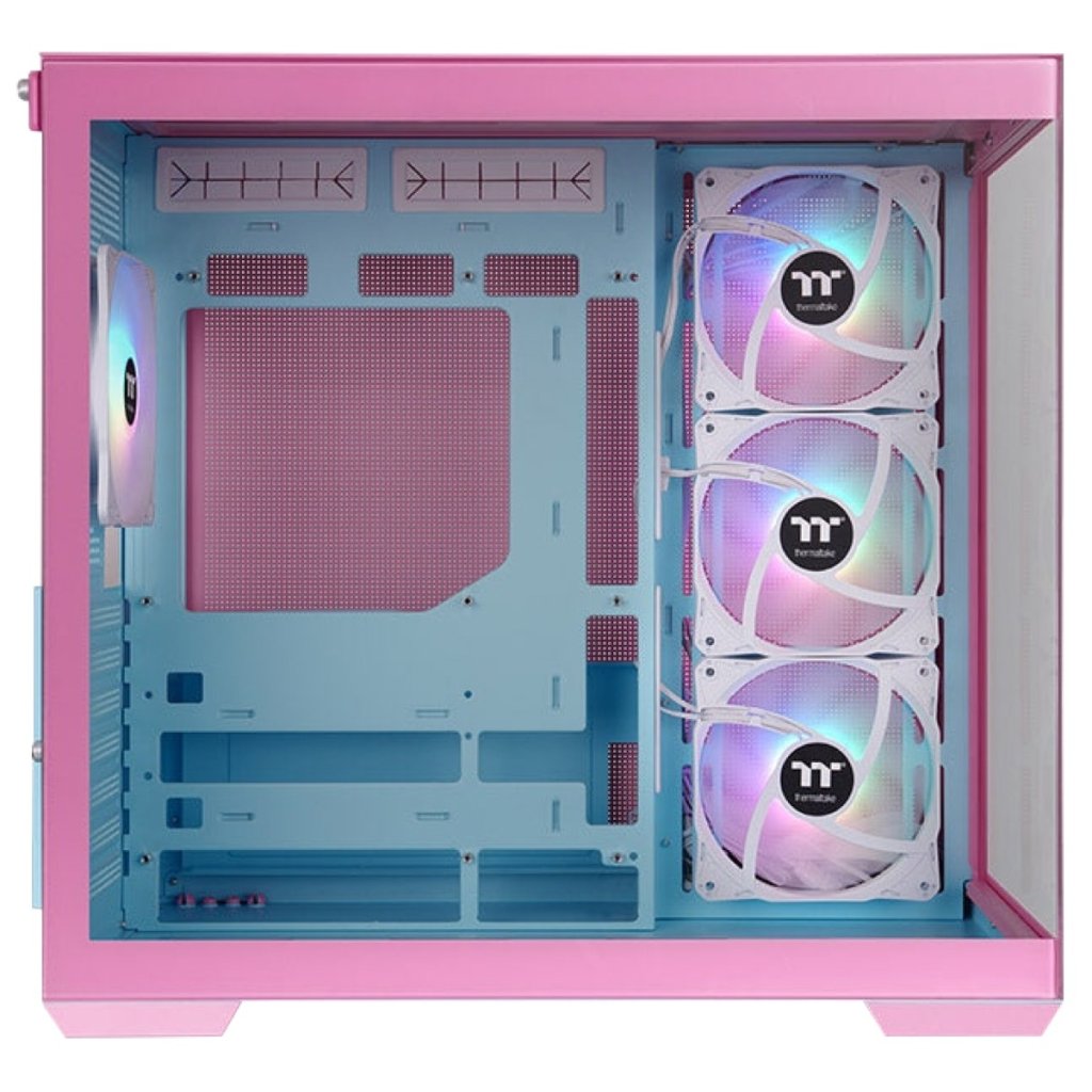 Thermaltake View 380 Tempered Glass ARGB Mid Tower Case Matcha Green Edition Image 1