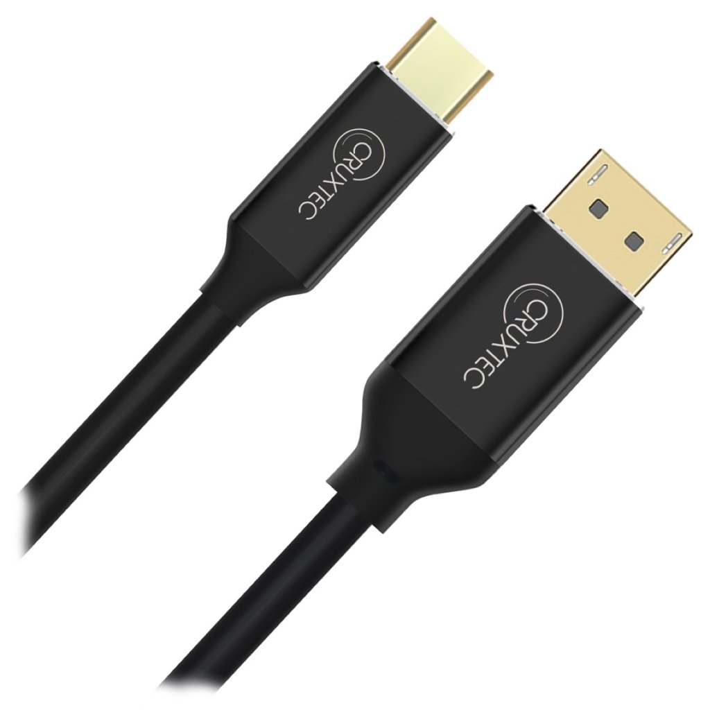 Cruxtec USB-C to Displayport Cable 1m Black