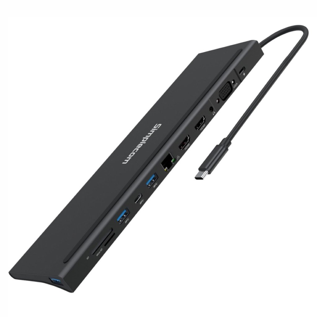 Simplecom CH547 USB-C 7-in-1 Multiport Adapter USB Hub HDMI Card Reader PD