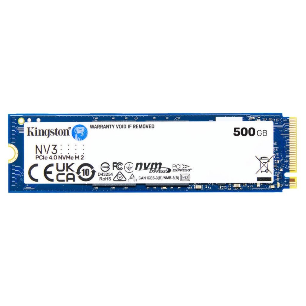 Kingston NV3 500GB PCIe 4.0 NVMe M.2 2280 SSD - SNV3S/500G Image 1