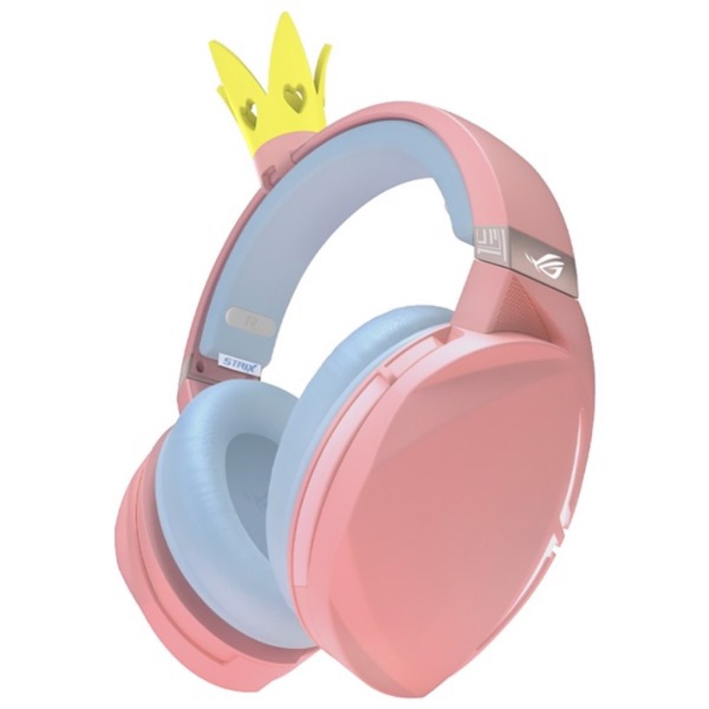 ASUS ROG Strix Fusion 300 PNK Crown Gaming Headset - Pink Image 1