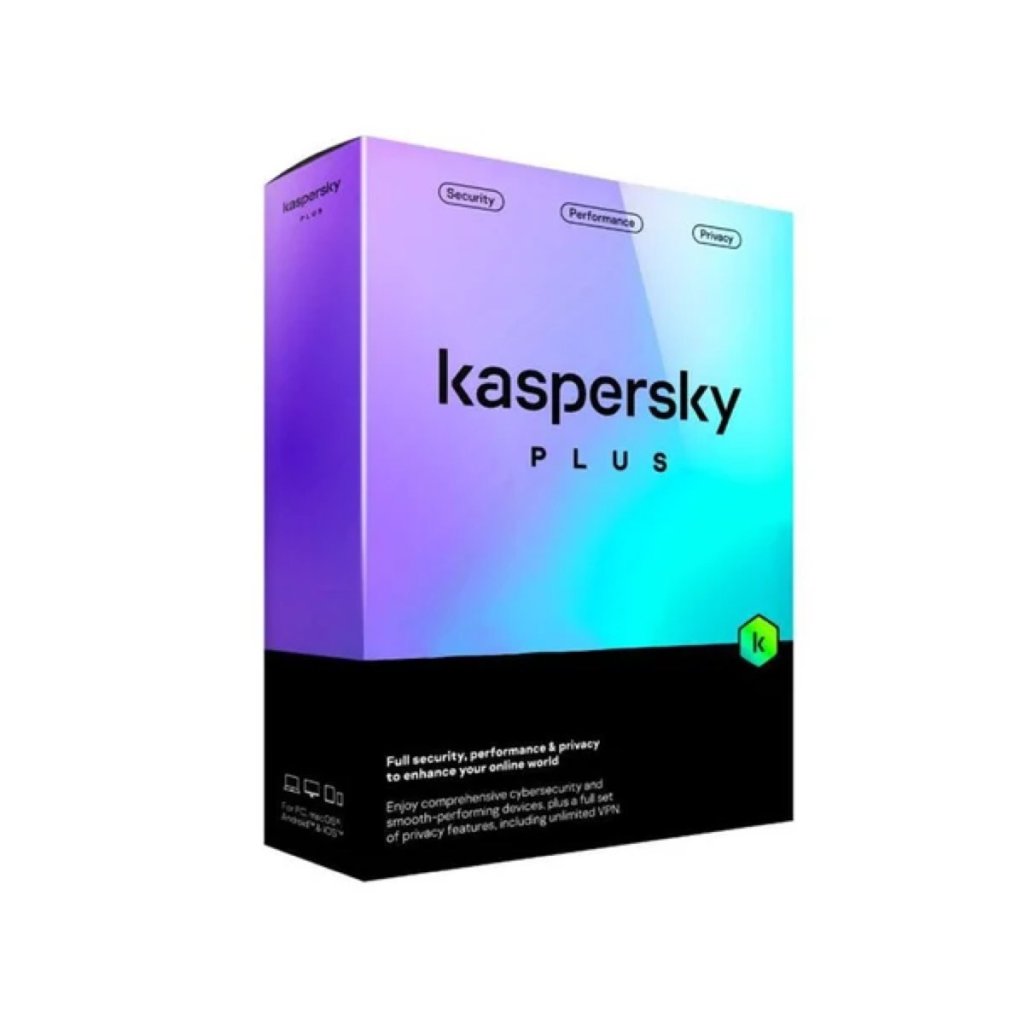 Kaspersky Plus Physical Card (1 Device & 1 Account & 1 Year) Supports PC & Mac & & Mobile