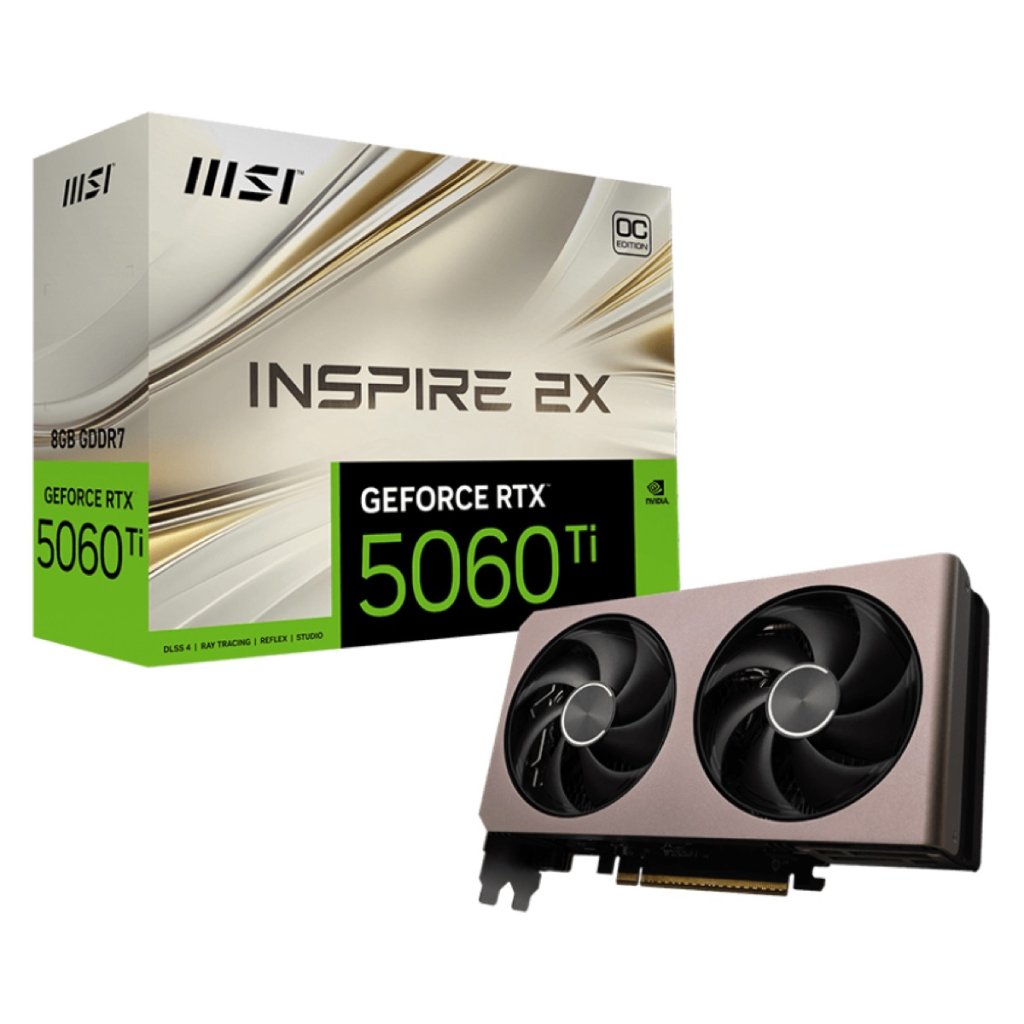 MSI GeForce RTX 5060 Ti 8G Inspire 2X OC Graphics Card