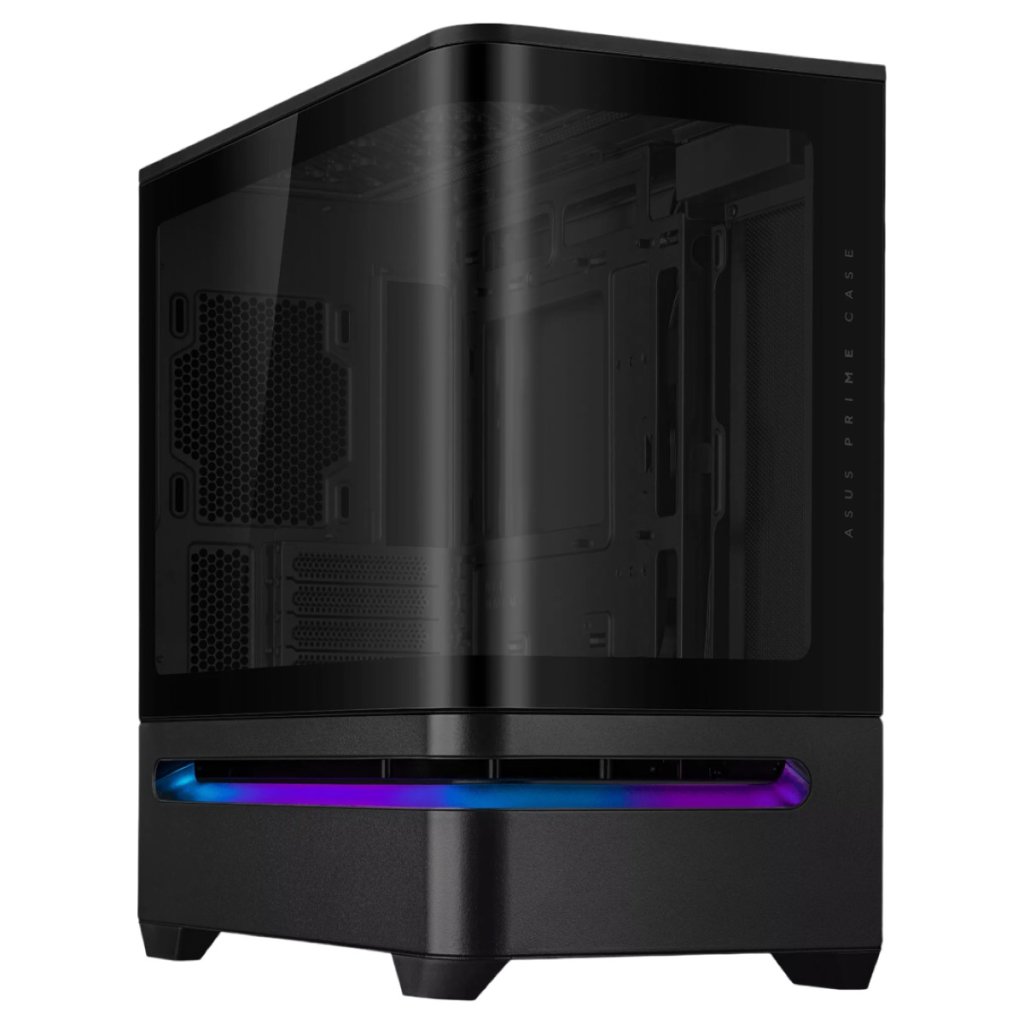 ASUS A21 Tempered Glass Micro-ATX Case - Black