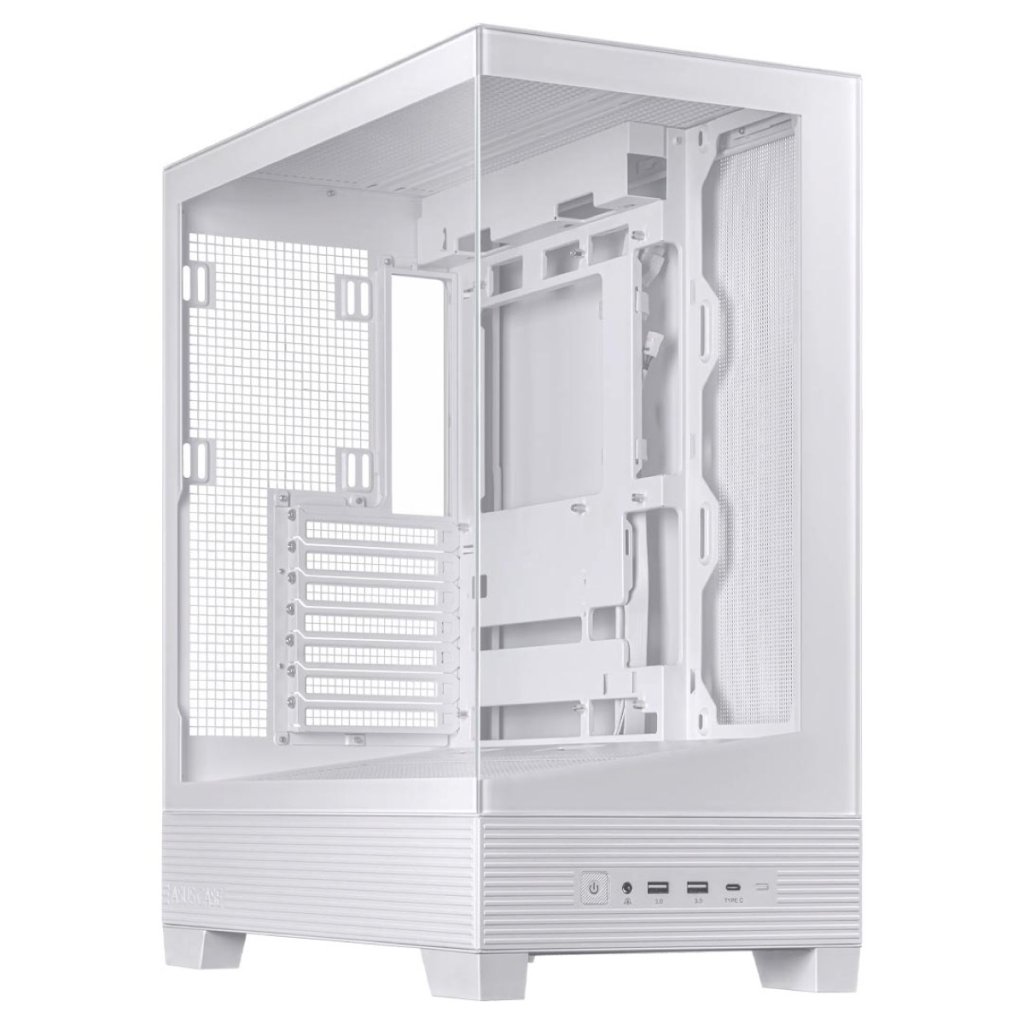 ASUS TUF Gaming GT502 Horizon Tempered Glass Mid-Tower ATX Case - White
