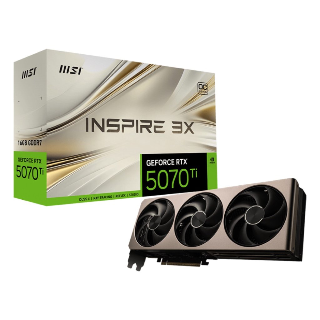 MSI GeForce RTX 5070 Ti 16G INSPIRE 3X OC 16GB