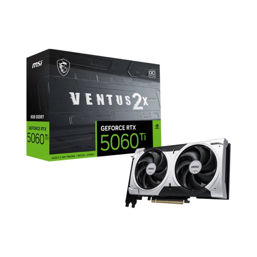MSI GeForce RTX 5060 Ti VENTUS 2X OC PLUS 8GB GDDR7 Video Card