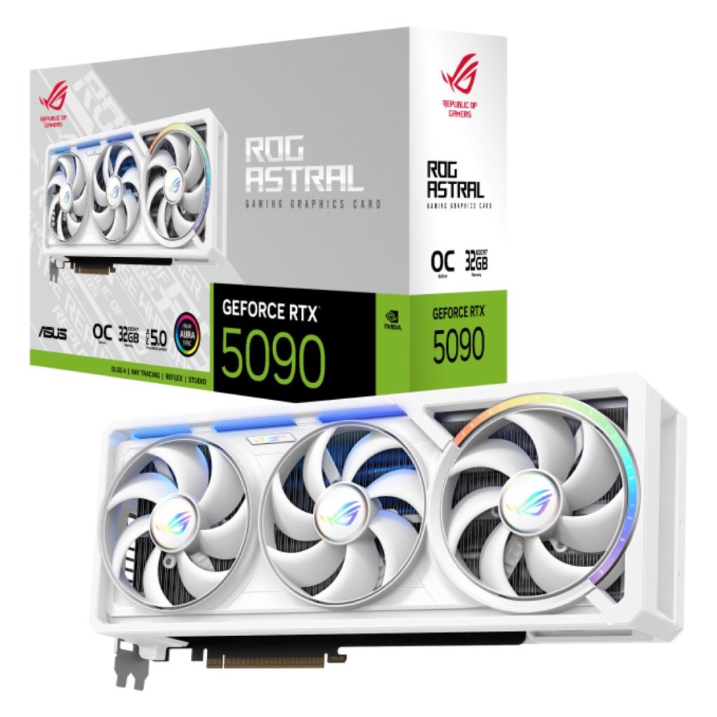 ASUS ROG Astral GeForce RTX 5090 32GB GDDR7 WHITE OC Edition Video Card