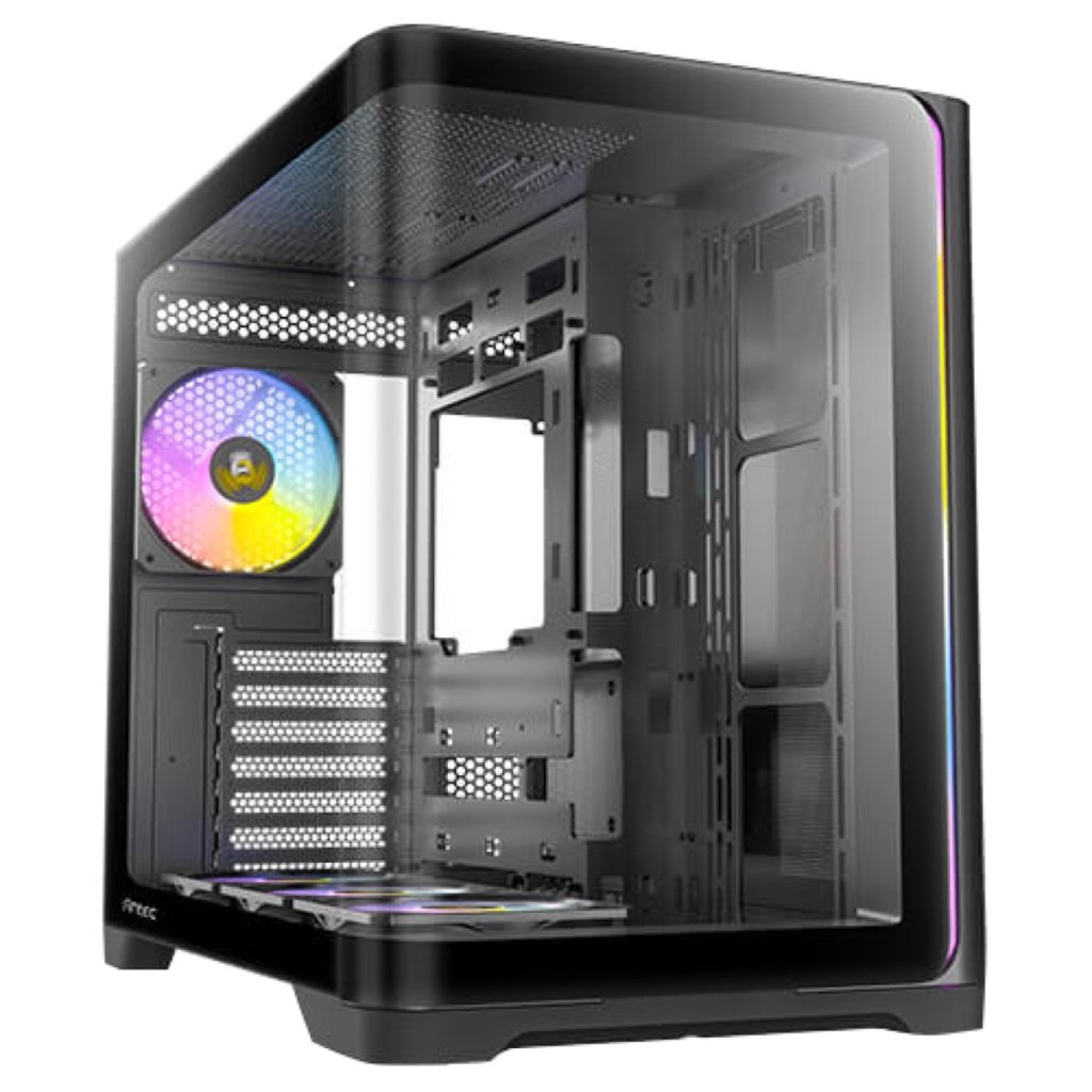 Antec C5 CURVE ARGB Tempered Glass Mid-Tower ATX Case - Black