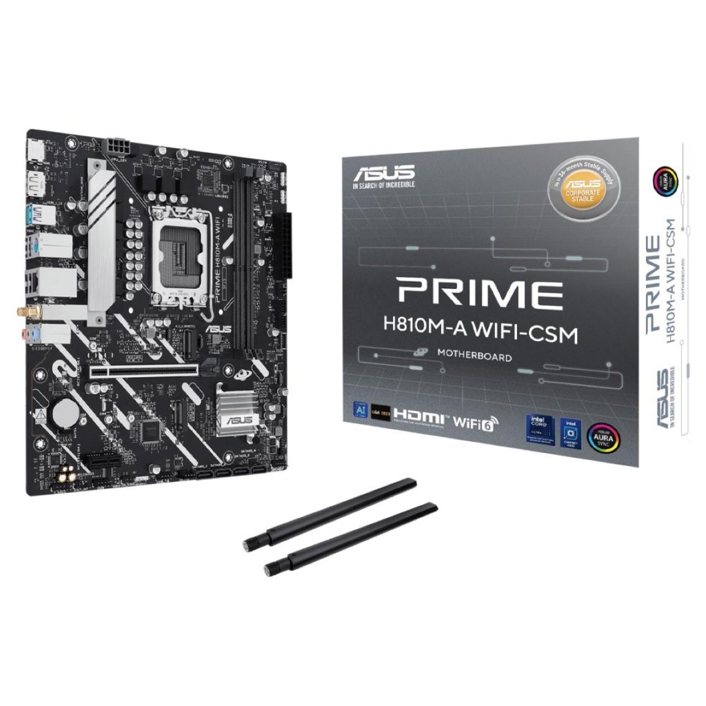ASUS PRIME H810M-A WIFI-CSM LGA 1851 Micro-ATX Motherboard Image 1