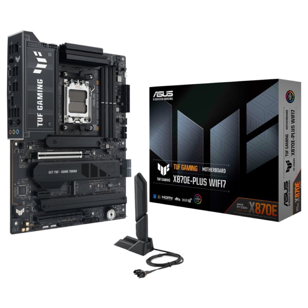 ASUS TUF GAMING X870E-PLUS WIFI7 AM5 ATX Motherboard Image 1