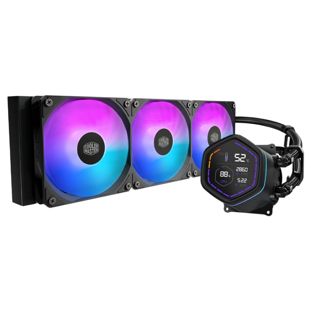Cooler Master MasterLiquid Core NEX Digital 360 360mm ARGB AIO Liquid CPU Cooler - Black