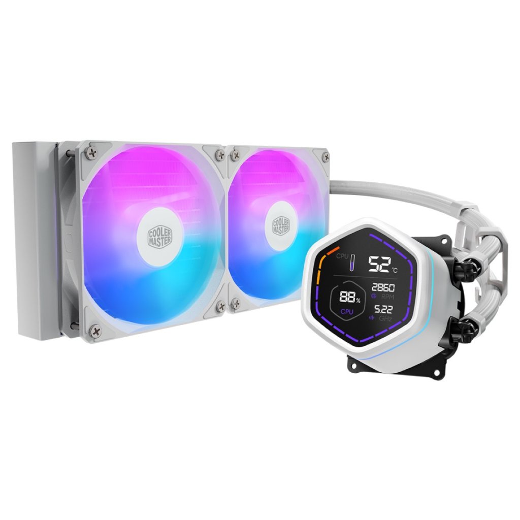 Cooler Master MasterLiquid Core Nex 240mm Liquid CPU Cooler - White Image 1