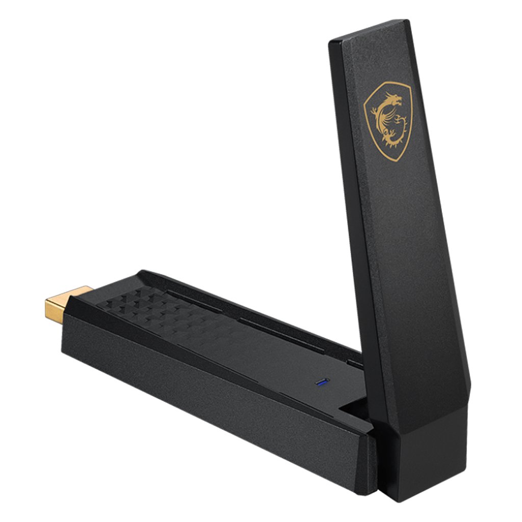 MSI GUAXE54 AXE5400 Wi-Fi 6E Tri-Band USB Adapter