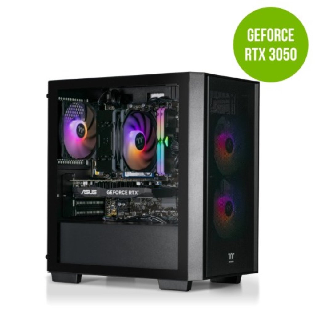 Thermaltake Gaming System Genesis PRO V4 - Intel 12400F / RTX 3050 / B760 WIFI / 16GB RGB RAM / H16 
