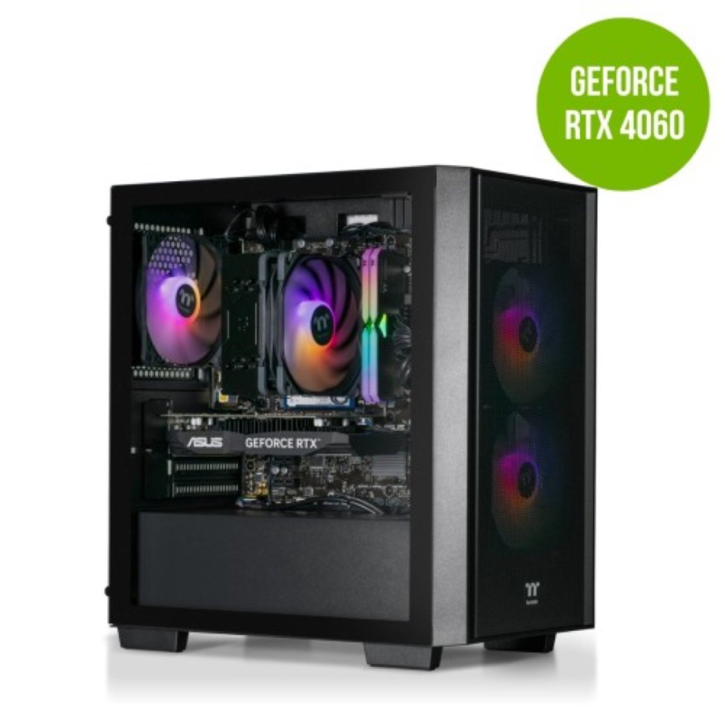 Thermaltake Gaming System Genesis Ultimate V4 - Intel 12400F / RTX 4060 / B760 WIFI / 16GB RGB RAM / Image 1