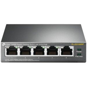 TP-Link TL-SG1005P 5-Port Gigabit Desktop Switch with 4-Port PoE Ports