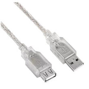 Astrotek USB AM-AF Extension Cable Translucent Silver 3M