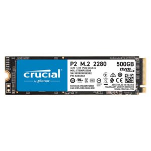 Crucial P2 500GB NVMe M.2 PCIe 3D NAND SSD CT500P2SSD8