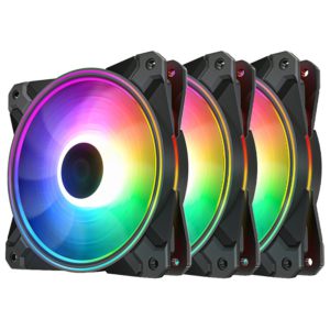 Deepcool CF120 PLUS 120mm A-RGB LED Case Fan – 3 Pack