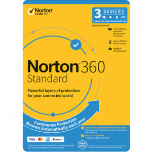Norton 360 Standard, 10GB, 1 User, 3 Devices, 12 Months