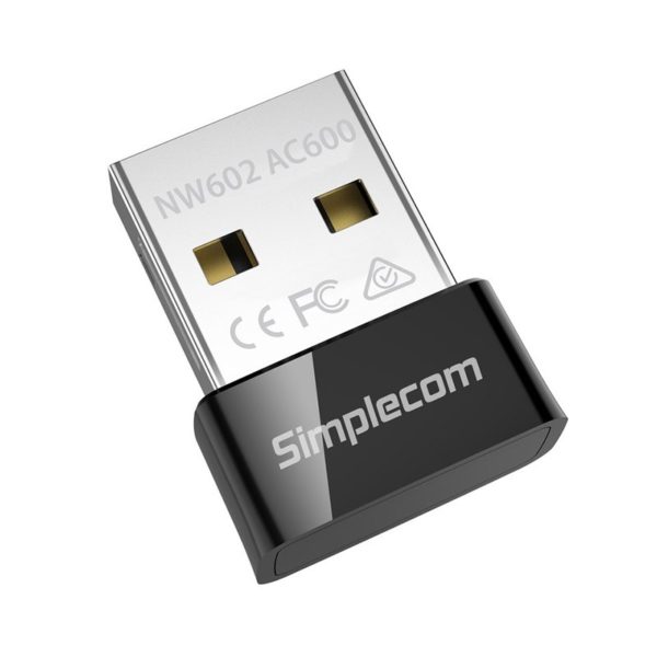 Simplecom NW602 AC600 Dual-Band Nano USB WiFi Adapter