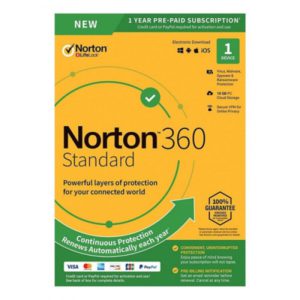 Norton 360 Standard, 10GB, 1 User, 1 Device, 12 Months