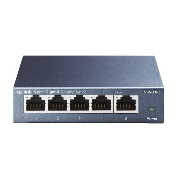 TP-LINK TL-SG105 5 Port Gigabit Desktop Switch – Metal Housing