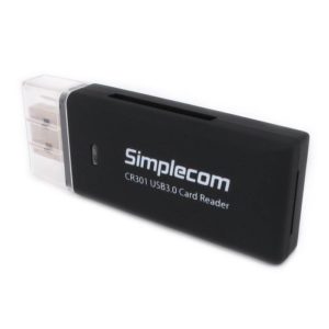 Simplecom CR301 SuperSpeed USB 3.0 Card Reader 2 Slot
